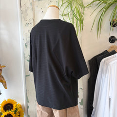 Chlo by Cokluch // Jacob Top Black Jersey Stripe