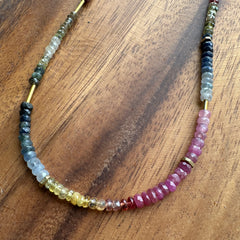 Hailey Gerrits // Ombre Sapphire Necklace