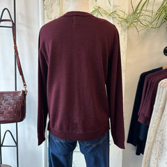 Indi & Cold // Argyle Cardigan Merlot