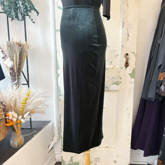 Gentle Fawn // Dahlia Velvet Skirt Wintergreen