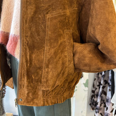 Indi & Cold // Tobacco Leather Bomber