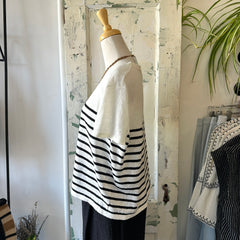 Naïf // Noella Top Ivory/Black