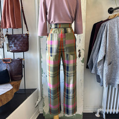 Eve Gravel // Samsi Pants Pink Tartan
