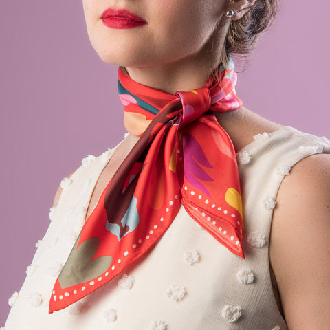 Dora Nola // Neckerchief All The Way 100% Silk