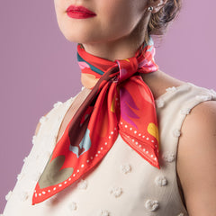 Dora Nola // Neckerchief All The Way 100% Silk