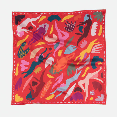 Dora Nola // Neckerchief All The Way 100% Silk