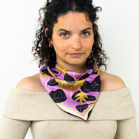 Dora Nola // Neckerchief Rosie's Garden 100% Silk