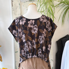 Chlo by Cokluch // Jay Top Black Floral