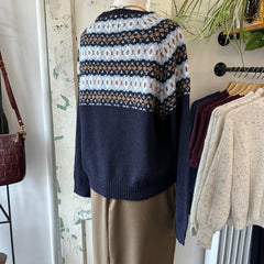 Indi & Cold // Navy Ski Sweater