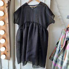 Noemiah // Tulip Dress Black Silk