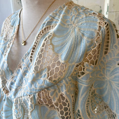 Dagg & Stacey // Shaw Top Blue Eyelet