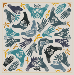 Dora Nola // Cotton Bandana Calming Hands