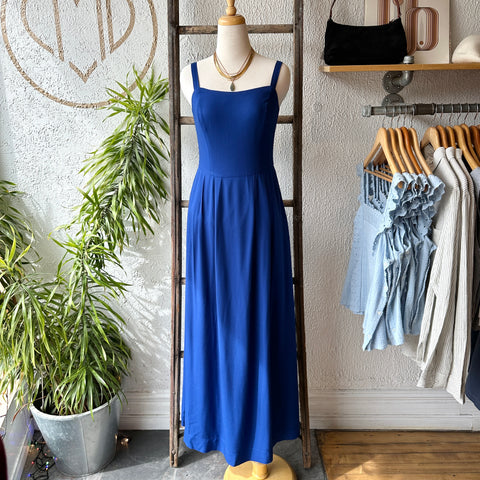 Birds of North America // Quailbird Dress Cobalt