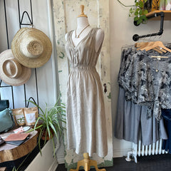 Yoga Jeans // Linen Buttons Luna Dress Natural