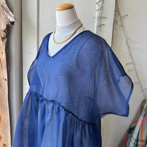 Noemiah // Tulip Dress Navy Silk