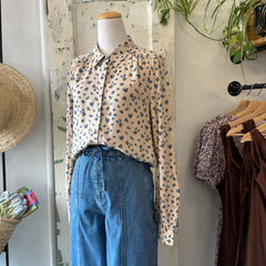 Atelier Reve // Noella Blouse Blue Floral