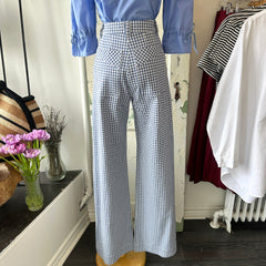 Birds of North America // Gannet Pants Blue Gingham