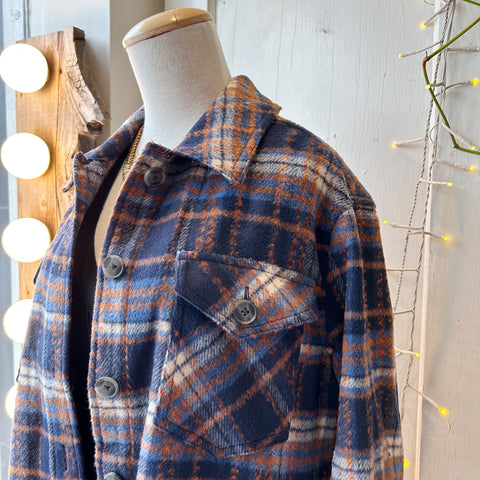 Gentle Fawn // Leighton Jacket Navy Plaid