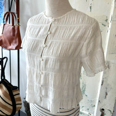 Mus and BomBon // Bruma Blouse White