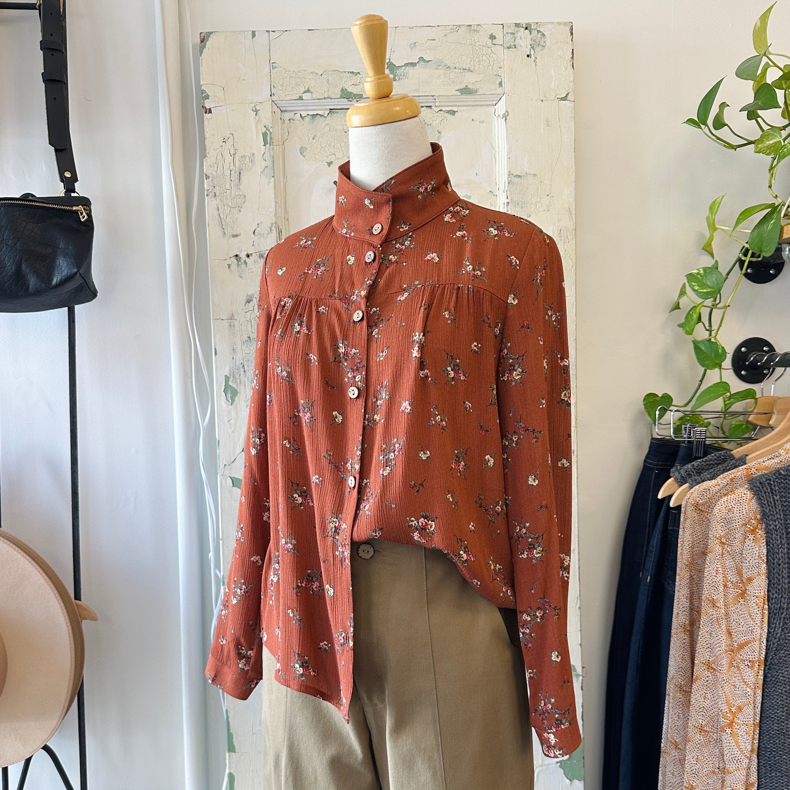 Dagg & Stacey // Sloane Button Up Cinnamon Floral