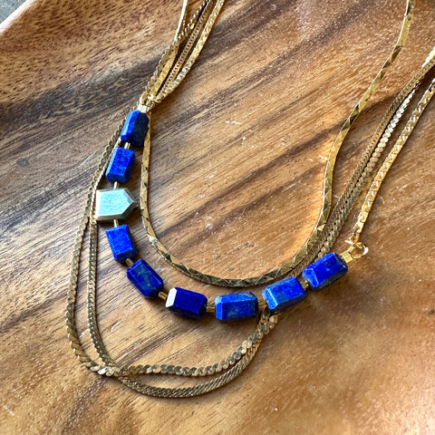 Hailey Gerrits // Faunus Necklace Lapis