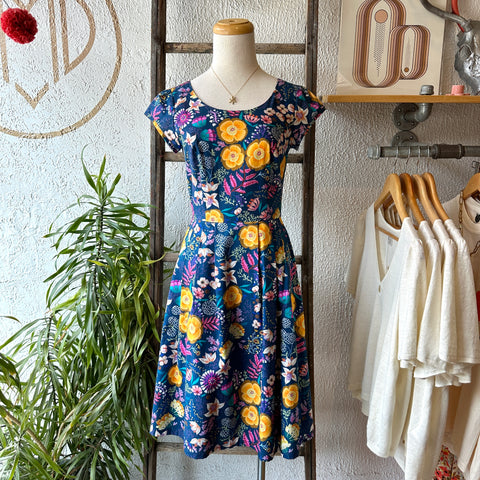 Birds of North America // Gallinule Dress Midnight Brilliance