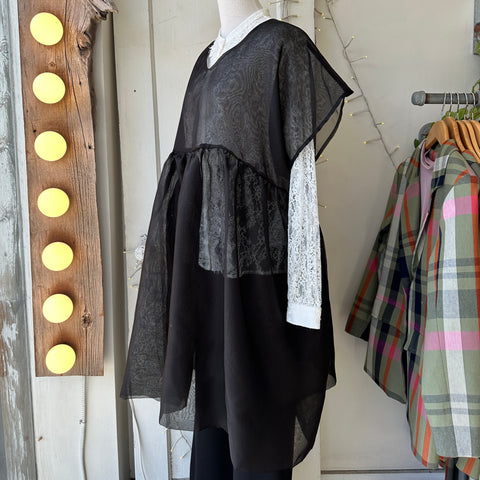 Noemiah // Tulip Dress Black Silk