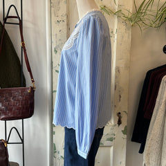 Indi & Cold // Embroidered Poplin Blouse