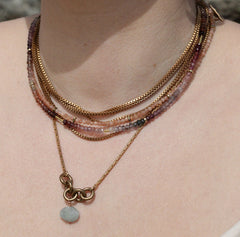 Hailey Gerrits // Mara Necklace Aquamarine