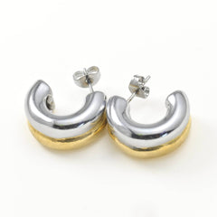 Blue Eye Jewelry // 2-Tone Hoops GP
