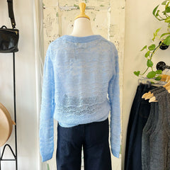 Atelier Reve // Drew Blue Bell Pointelle Sweater