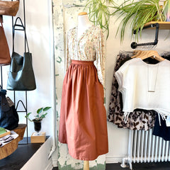Indi & Cold // Boho Floral Top Ecru