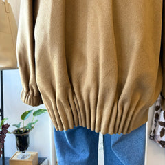 Indi & Cold // Camel Bomber Jacket Wool