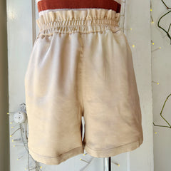 Melissa Nepton // Lauren Gold Satin Shorts