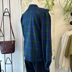 Lele de Baltzac // Navy Tartan Shirt