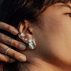 Hawkly // Element Ear Cuff Silver