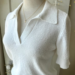 Gentle Fawn // Tatum Knit Top White