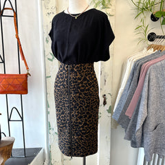 Cokluch // Reflexions Skirt Gold Leopard
