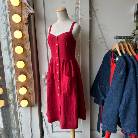 Birds of North America // Thistlebird Dress Geranium