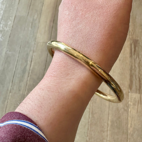 Lissa Bowie // Ladova Heavy Bangle Brass
