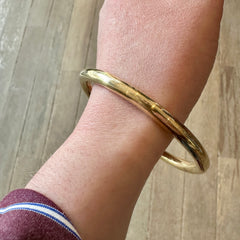 Lissa Bowie // Ladova Heavy Bangle Brass