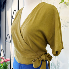 Dagg & Stacey // Cleo Wrap Top Kelp *Last one 12