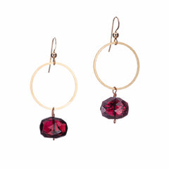 Hailey Gerrits // Rhea XL Earrings Garnet
