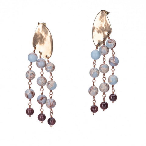 Clover and Coast //  Gold Plated Fringe Earrings