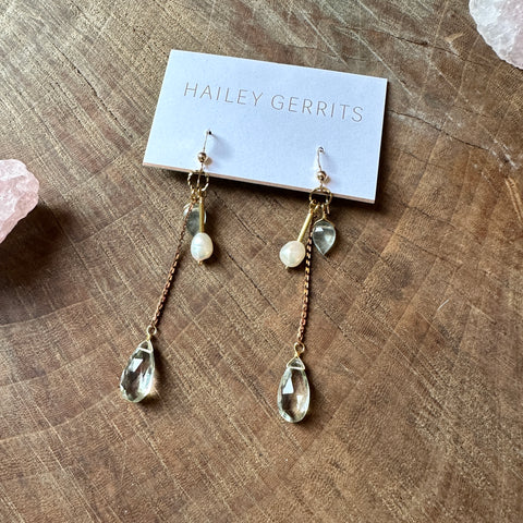 Hailey Gerrits // Brisa Earrings Green Amethyst