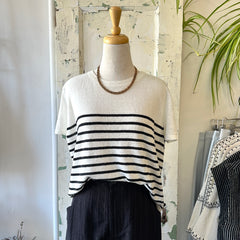 Naïf // Noella Top Ivory/Black