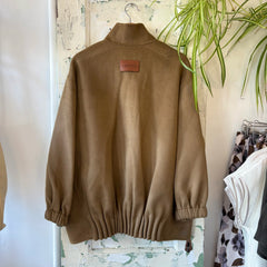 Indi & Cold // Camel Bomber Jacket Wool
