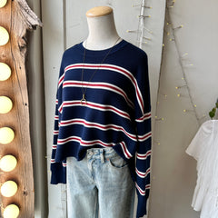 Gentle Fawn // Echo Pullover Navy Stripes