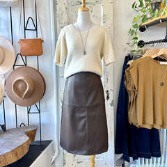 Pink Martini // Peyton Skirt Brown