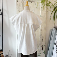 Jennifer Glasgow // Dionne Button Up Ivory
